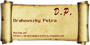 Drahovszky Petra névjegykártya